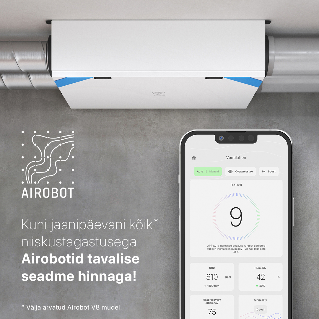 Niiskustagastusega ventilatsiooniseade